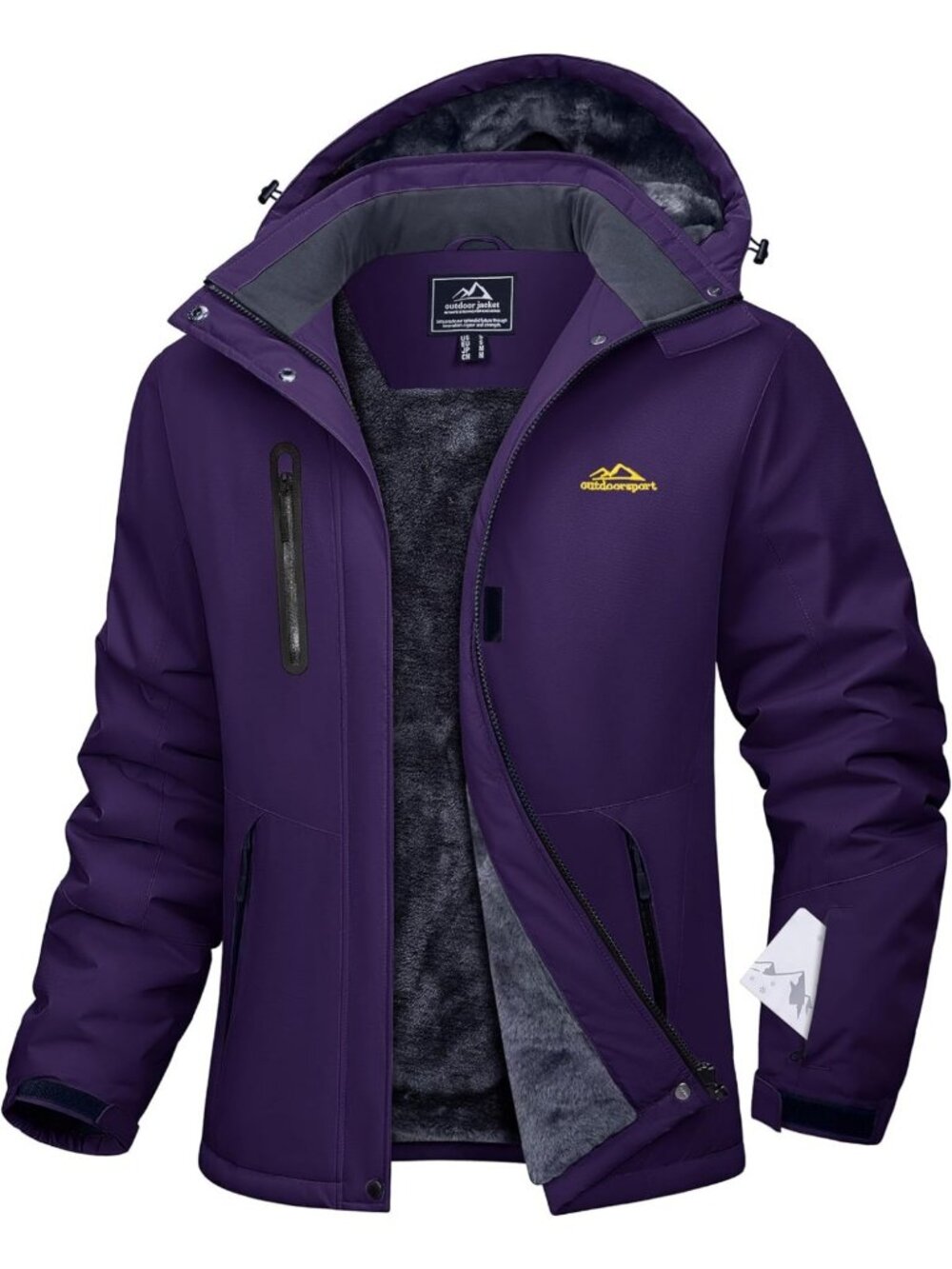 Stylish Women's Waterproof Winter Coat - Warm Fleece Ski & Snow Jacket